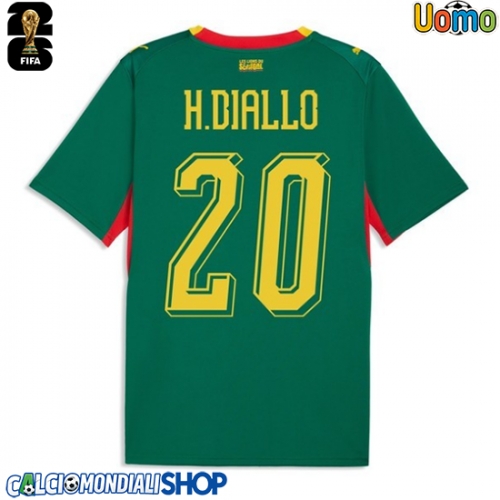 Maglie da calcio Senegal Habib Diallo #20 Seconda Maglia Mondiali 2026  Manica Corta
